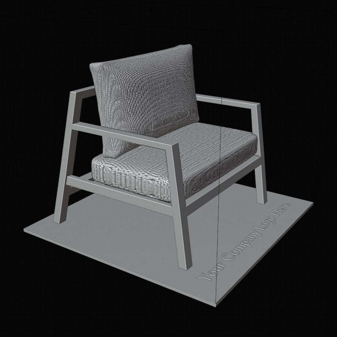 Chair Model 3D Design File - view 1