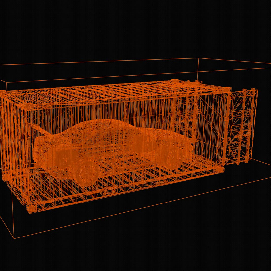 Container Model 3D Design File - view 1