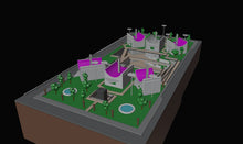 Luxury Villa Compound Model Diorama 3D Design File - view 3