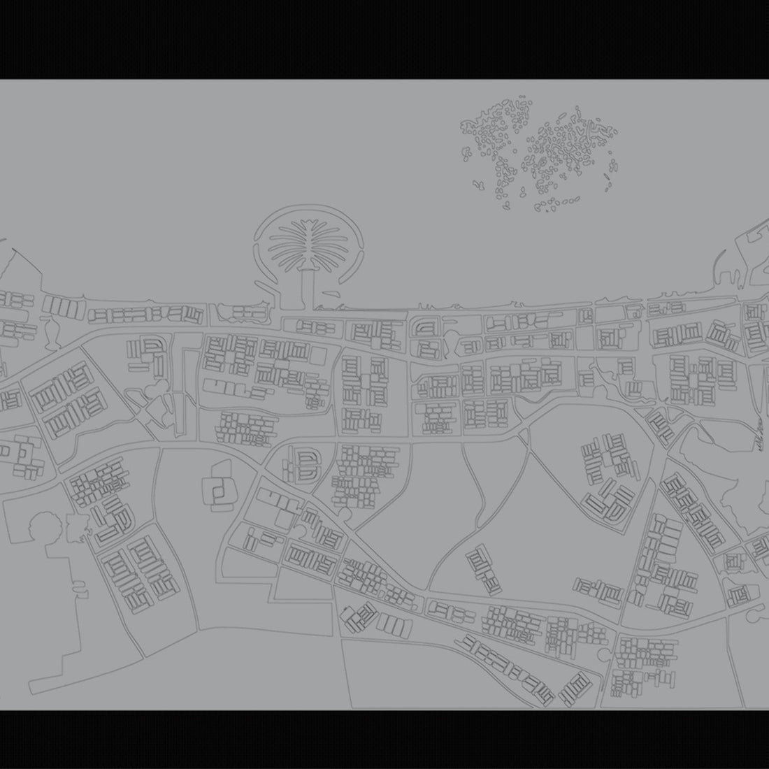 Dubai Map Model 3D Design File - view 1