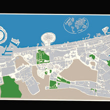 Large Dubai Map Relief Model 3D Design File - view 1