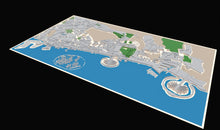 Large Dubai Map Relief Model 3D Design File - view 3