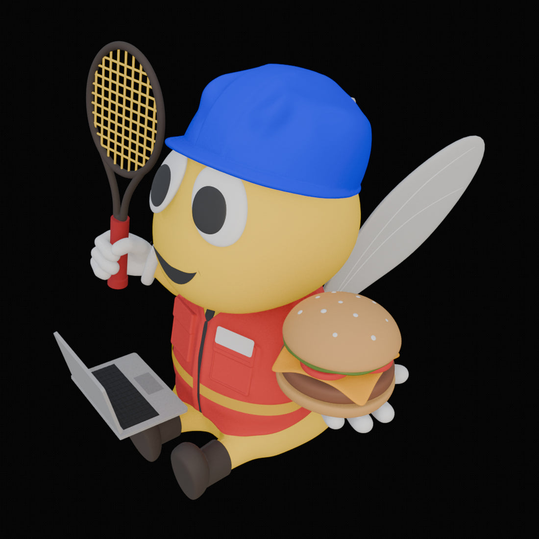 Honeybee Figurine 3D Design File - view 1