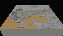Dubai Map 1.5 x 1.5m Relief Panel 3D Design File - view 2