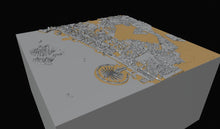 Dubai Map 1.5 x 1.5m Relief Panel 3D Design File - view 3