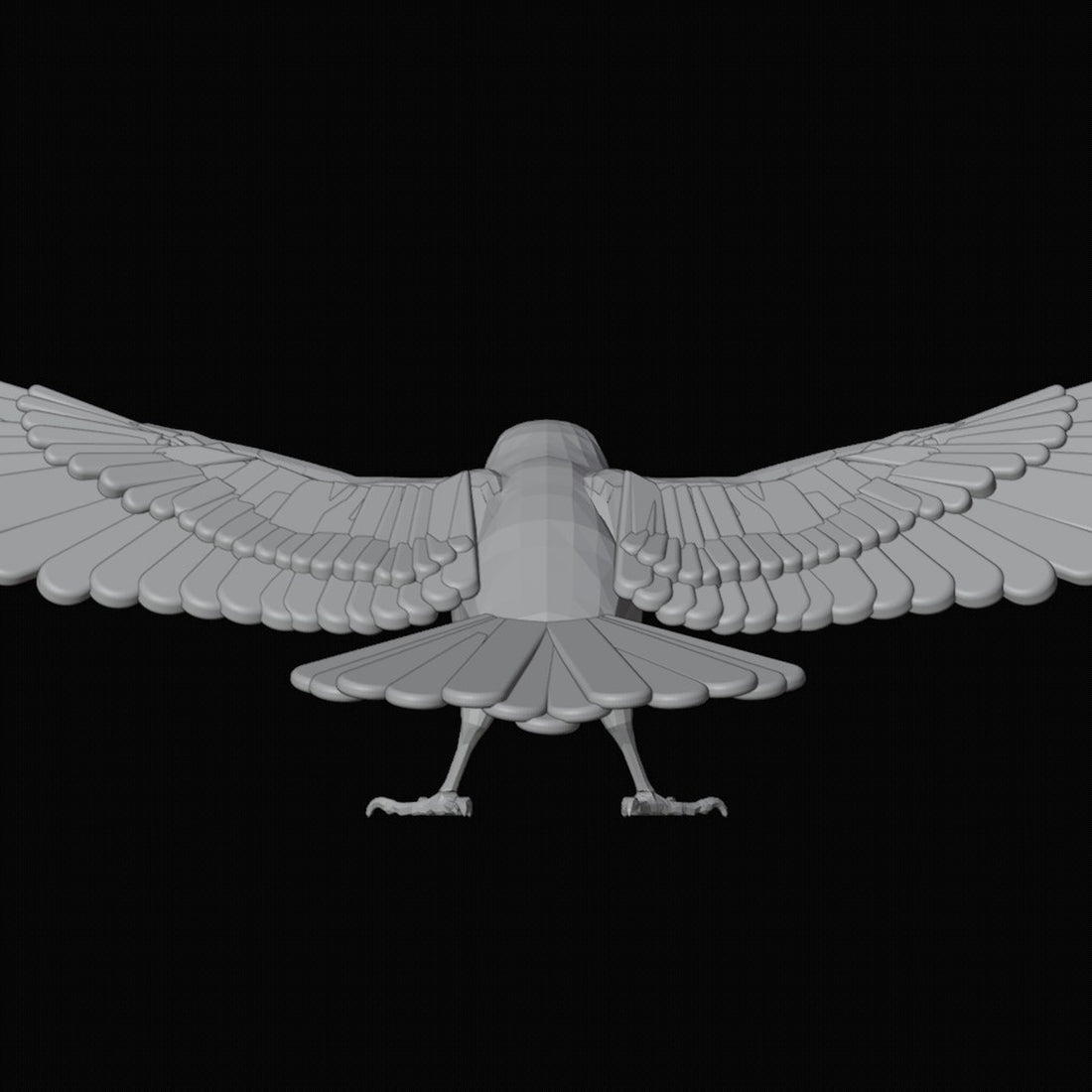 Peregrine Falcon Figurine 3D Design File - view 1