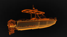 Cabin Cruiser Boat Model 3D Design File - view 8