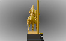 Sheikh Zayed UAE Founder on Horse Figurine 3D Design File - view 3
