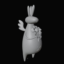 Stylised Rabbit Figurine 3D Design File - view 1