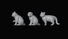 Miniature Cat Figurine 3D Design File - view 3