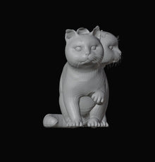 Miniature Cat Figurine 3D Design File - view 4