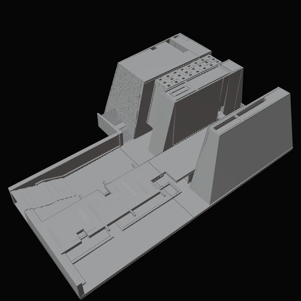 Modern Villa Architectural Scale Model 3D Design File - view 1