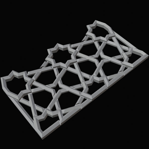 Islamic Star Pattern Frame Mould 3D Design File - view 1