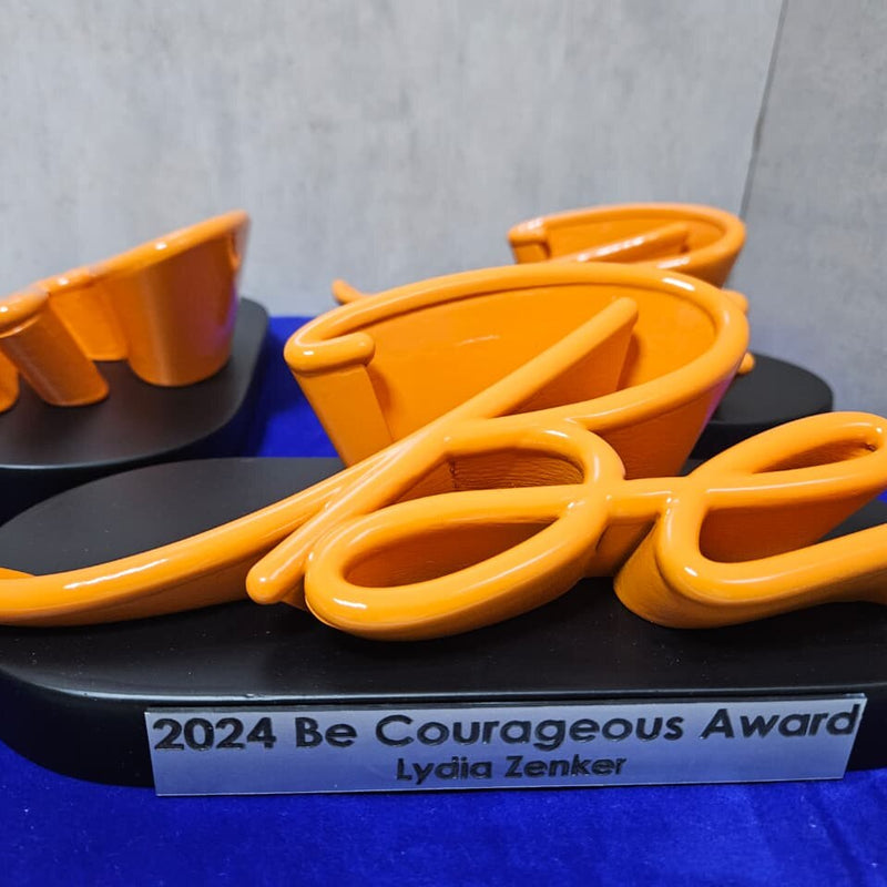 Be Courageous Award - Personalised Values Recognition Trophy