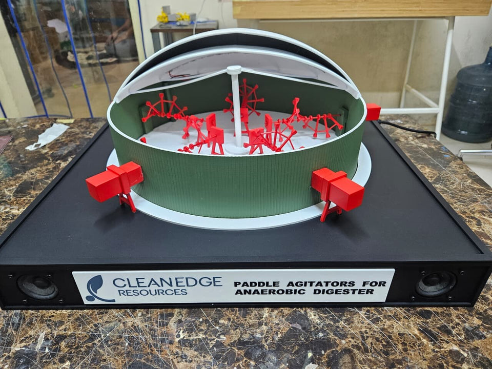 Anaerobic Digester Cutaway Model - Custom Industrial Demo Model