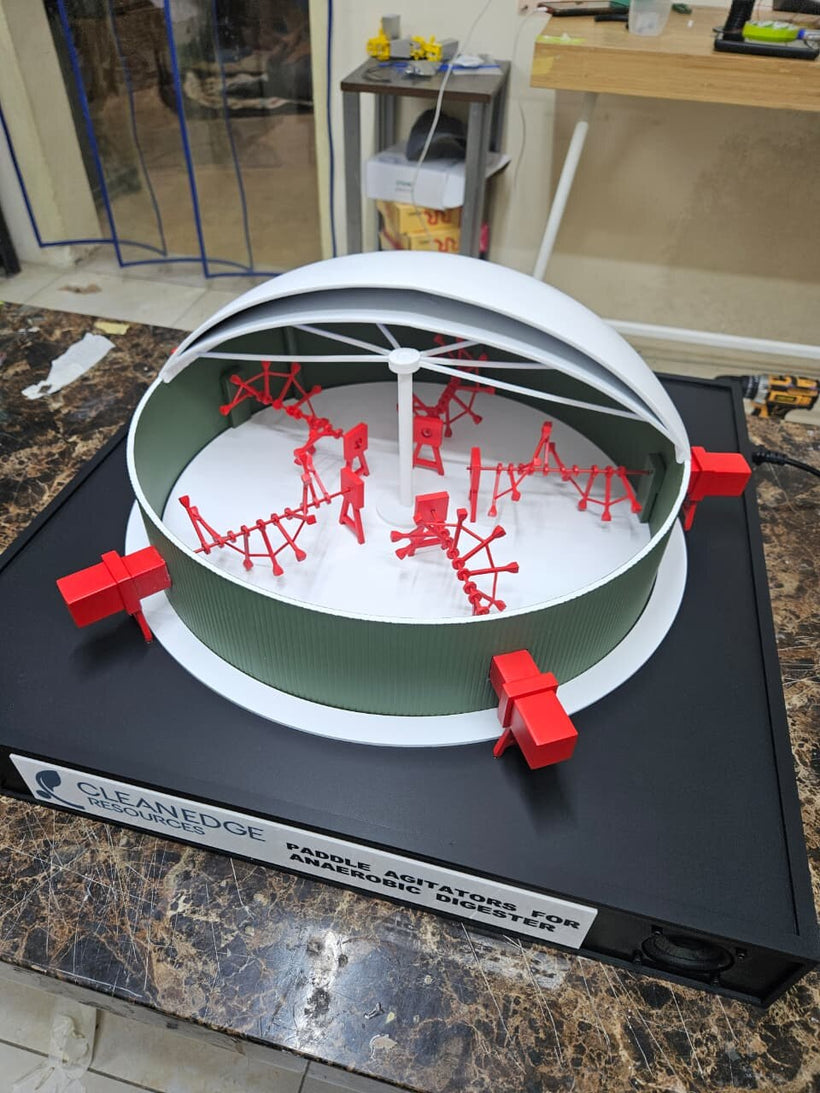 Anaerobic Digester Cutaway Model - Custom Industrial Demo Model