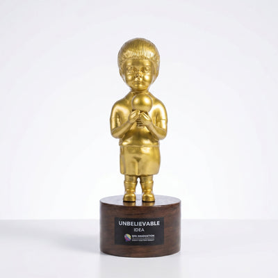 Child Innovation Award Figurine - 3D Printed Idea Trophy