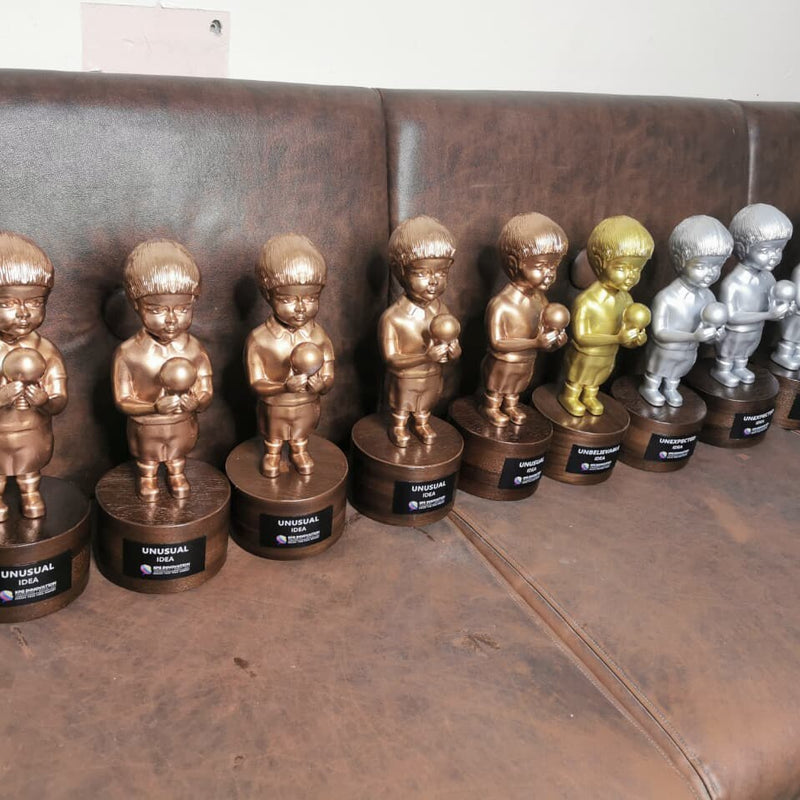 Child Innovation Award Figurine - 3D Printed Idea Trophy