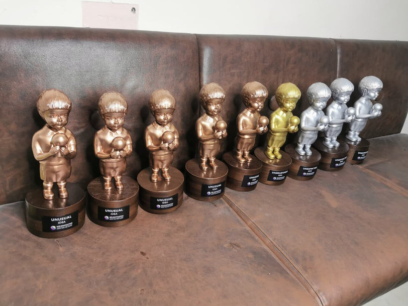 Child Innovation Award Figurine - 3D Printed Idea Trophy