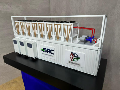 Container Datacenter Scale Model - Custom Branded Equipment Model