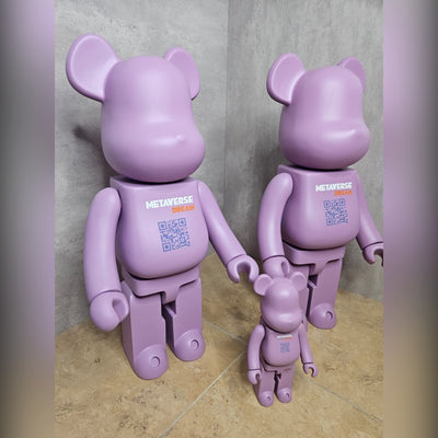 Custom Bearbrick 1000% Designer Toy - Branded Collectible Figure Set