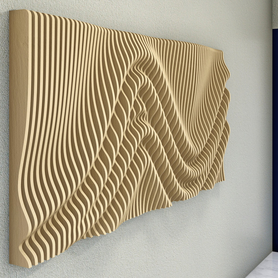 Custom Parametric Wave Wall Art