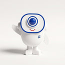 Friendly Mascot Robot Figure