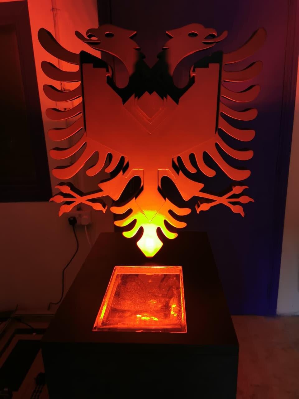 Backlit Eagle Display Sculpture