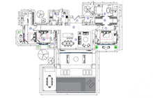 3 BHK Interior design with swimming pool 3d design file