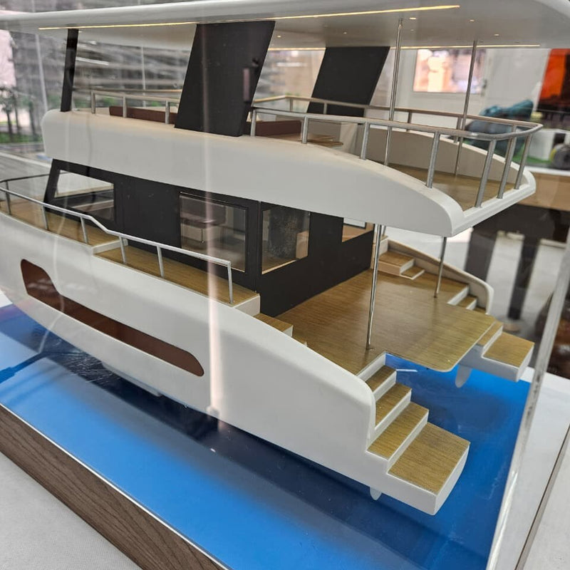Solar Catamaran Yacht Scale Model