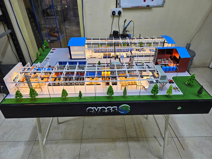 Electroplating Factory Scale Model - Custom Industrial Plant Model