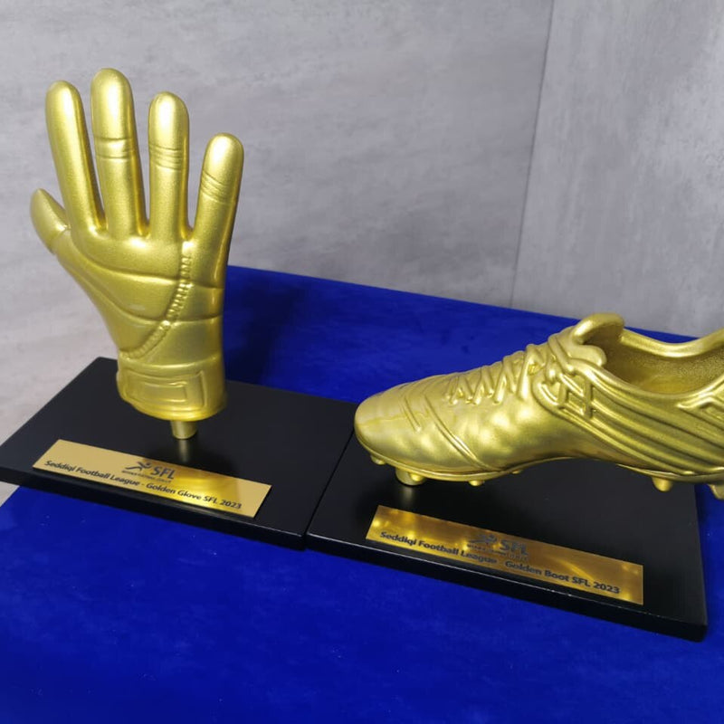 Football Award Trophy - Golden Boot & Golden Glove