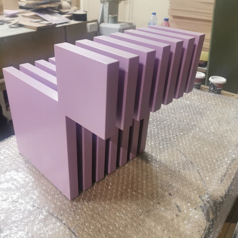 Custom Geometric Sculpture - Bold Modern Statement Art