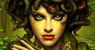 Gold Chrome Medusa Wall Art - Decorative Sculpture