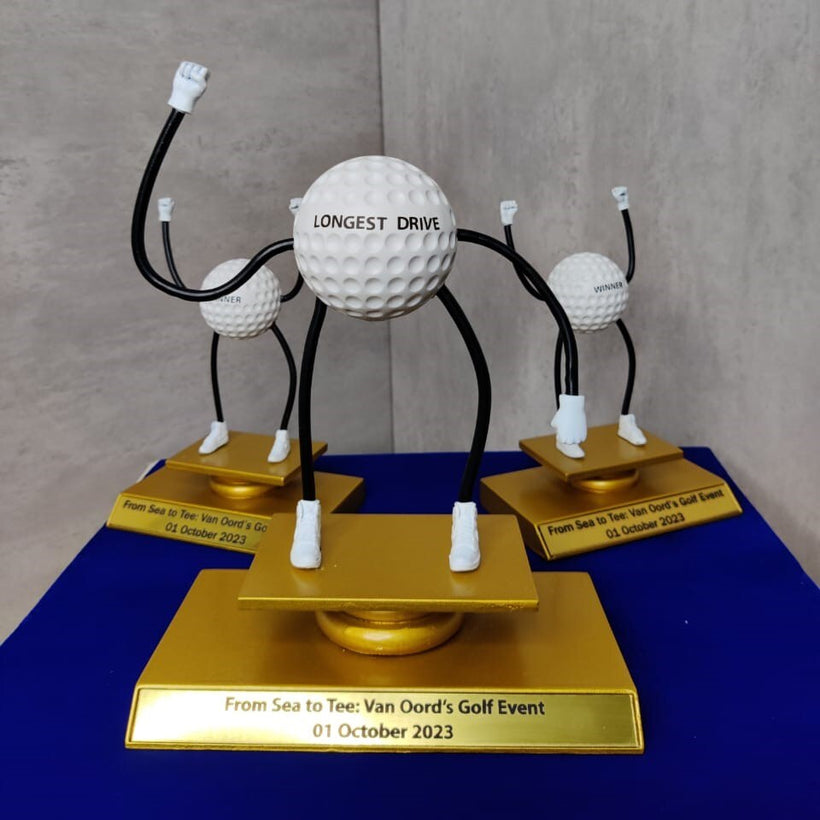 Fun Golf Event Trophy - Novelty Golf Ball Award
