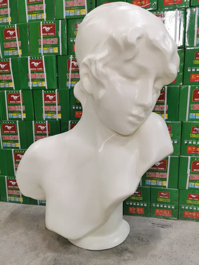 Classical Greek Woman Bust Sculpture