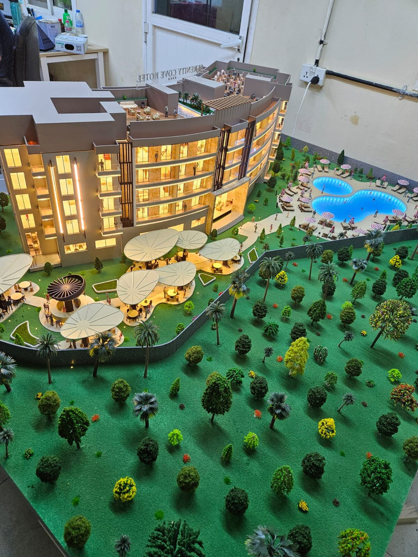 Hotel & Residential Scale Model - Custom LED-Lit Architectural Model