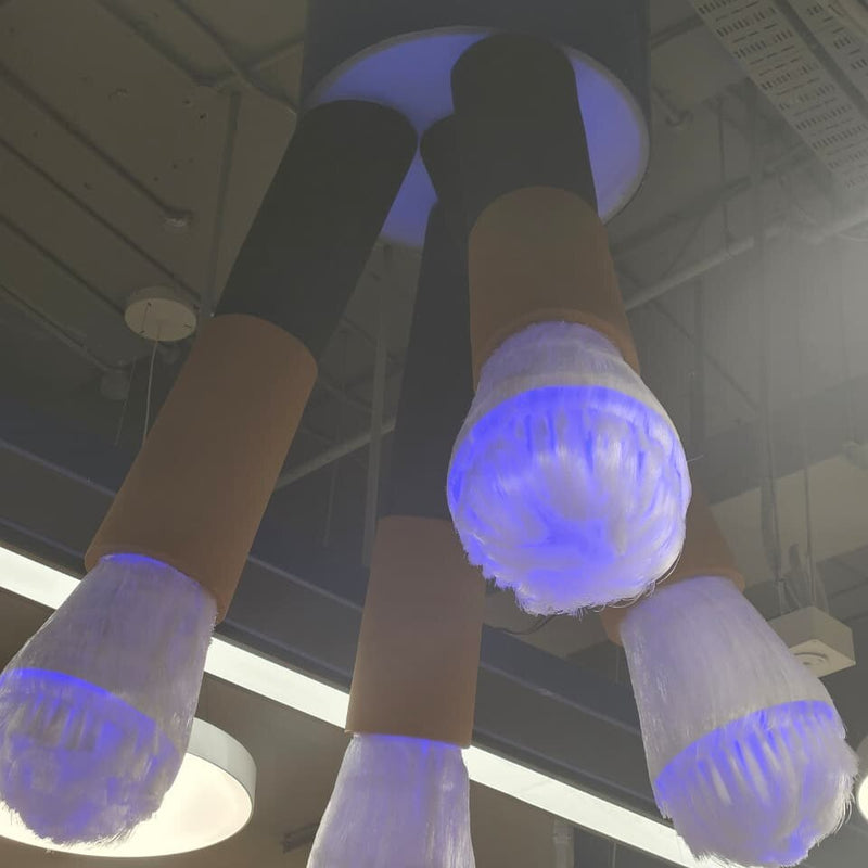 Giant Makeup Brush Installation