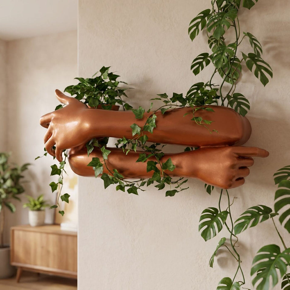 Cradling Arms Wall Planter