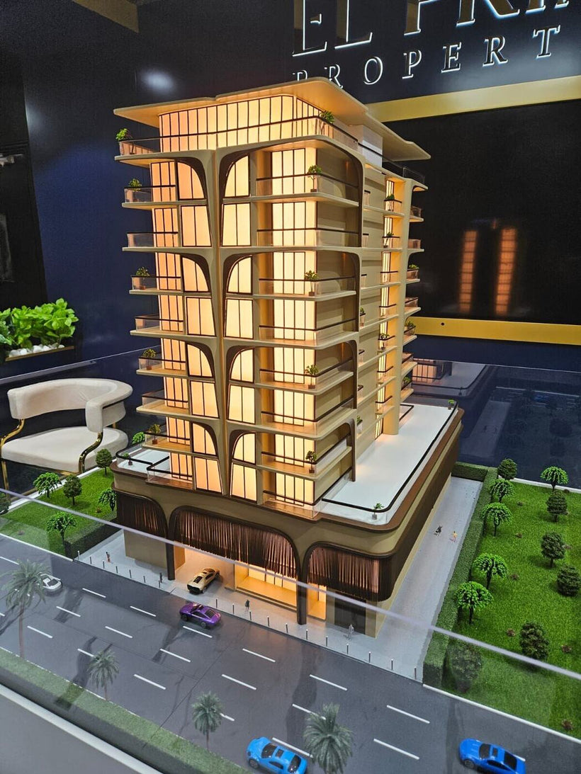 1:50 Residential Building Tower Model - Custom Property Sales Model