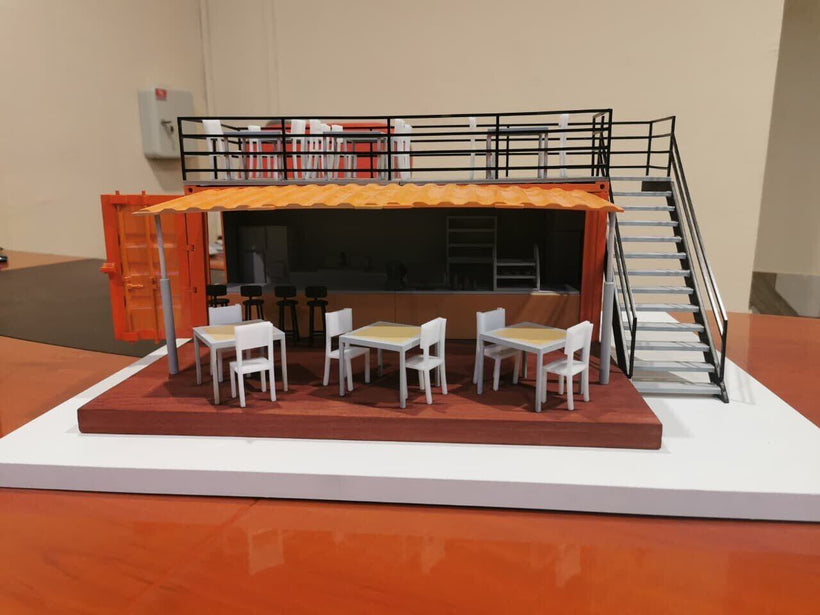 Container Restaurant Model - Custom Hospitality Concept Model