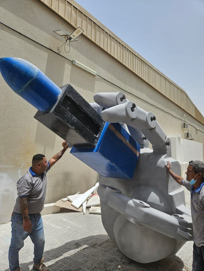 Giant Robotic Hand Sculpture