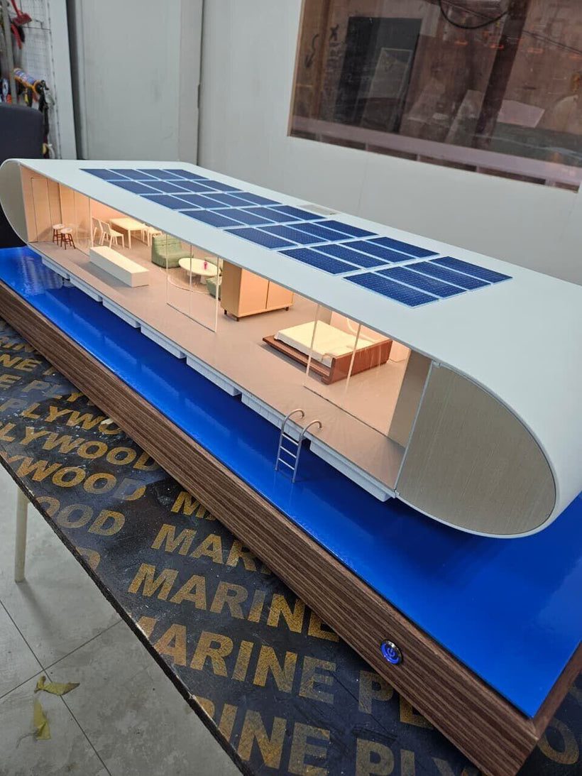 Solar Pod Home Model - Custom Eco-Dwelling Concept Model