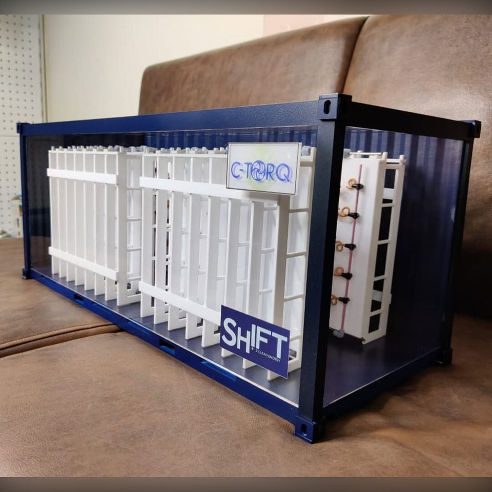 Container Datacenter Cutaway Model