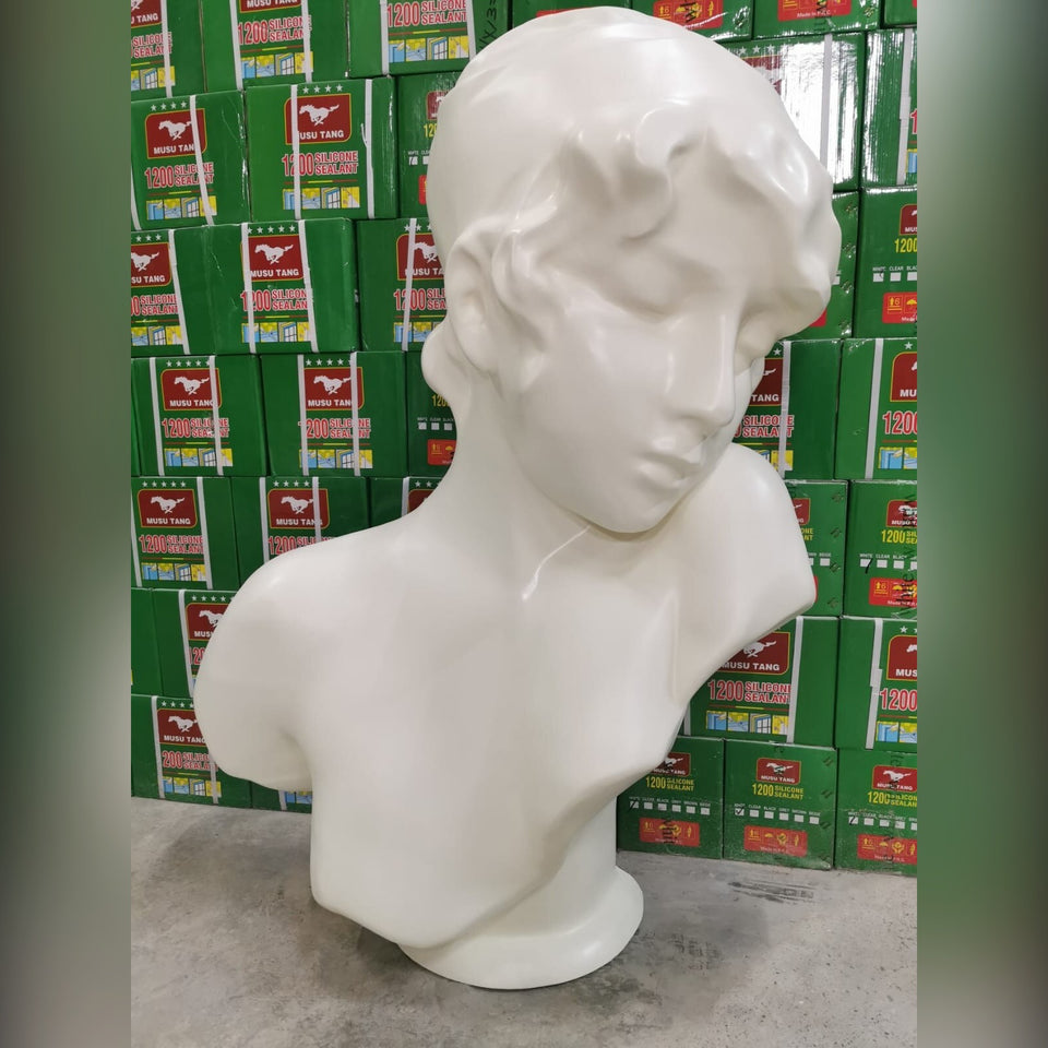 Classical Greek Woman Bust Sculpture