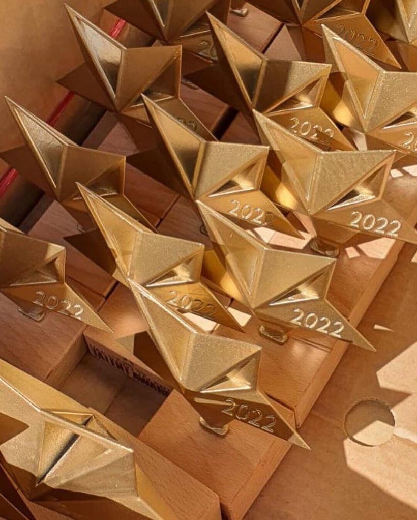Gold Star Award - 3D Recognition Trophy