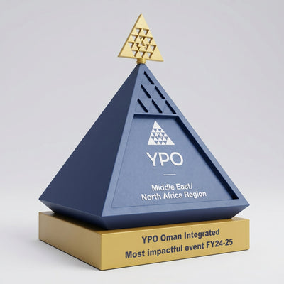 Pyramid Style Award - Engraved Recognition Trophy