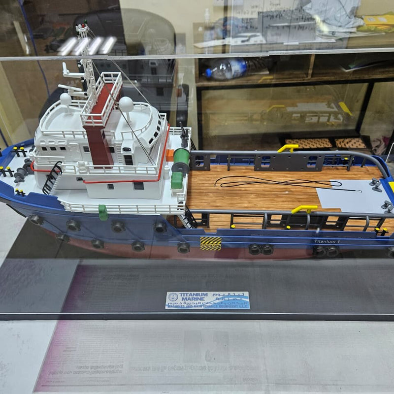 Tugboat & Supply Vessel Model - Ship Scale Replica