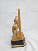 Award trophy angle view