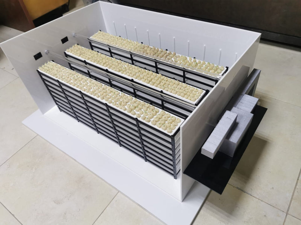 Vertical Farm Scale Model - Custom Agritech Facility Model